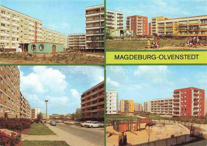 MAGDEBURG  CITY Strasse der Solidaritaet Strasse des X Parteitags Am Parkweg