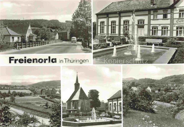 Freienorla Saale-Holzland-Kreis Thueringen Ortseingang Wasserspiele am Gasthof B