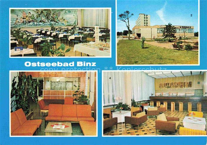 BINZ Ruegen FDGB Urlauberrestaurant Ruegen Kleiner Speisesaal Bar FDGB Erholungs