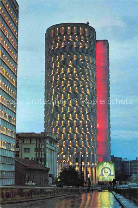 Karachi Pakistan Habib Bank Plaza by night