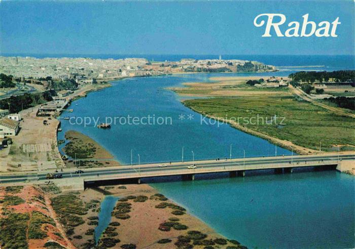 RABAT  Maroc Vue aerienne sur le Bou Regreg