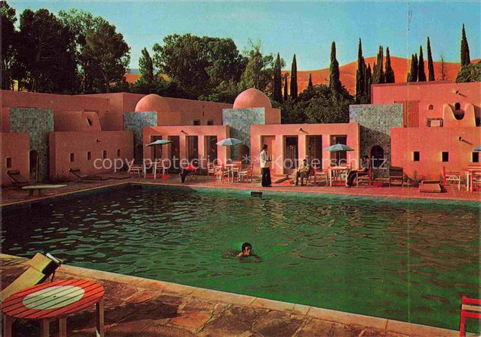 Ain-Sefra Algerie Piscine de l'Hotel Mekther