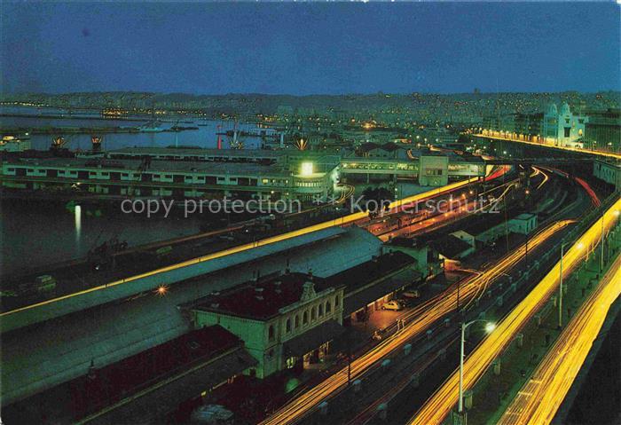ALGER  Algerie La Gare et le Port