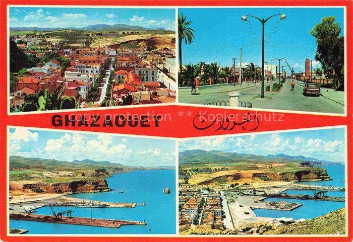 Ghazaouet Algerie Vue generaleRue de Tlemcen Le Port La Ville et le Port