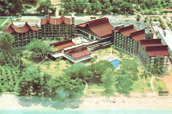 Penang Malaysia Rasa Sayang Hotel Batu Feringgi Beach Fliegeraufnahme