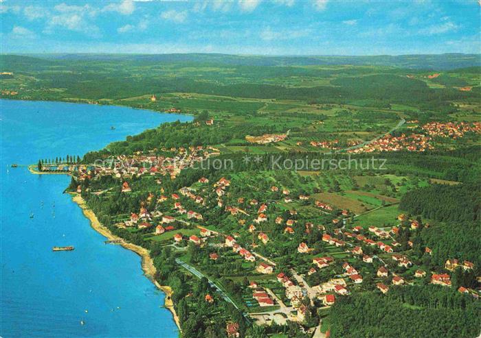 Unteruhldingen-Muehlhofen Bodensee Fliegeraufnahme mit Oberuhldingen