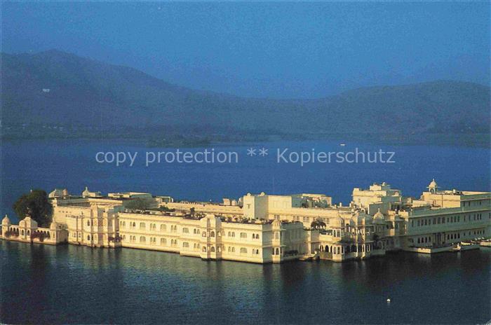 Udaipur Tripura Rajasthan India Lake Palace Fliegeraufnahme