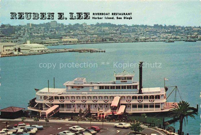 SAN DIEGO California USA Riverboat Restaurant Fliegeraufnahme