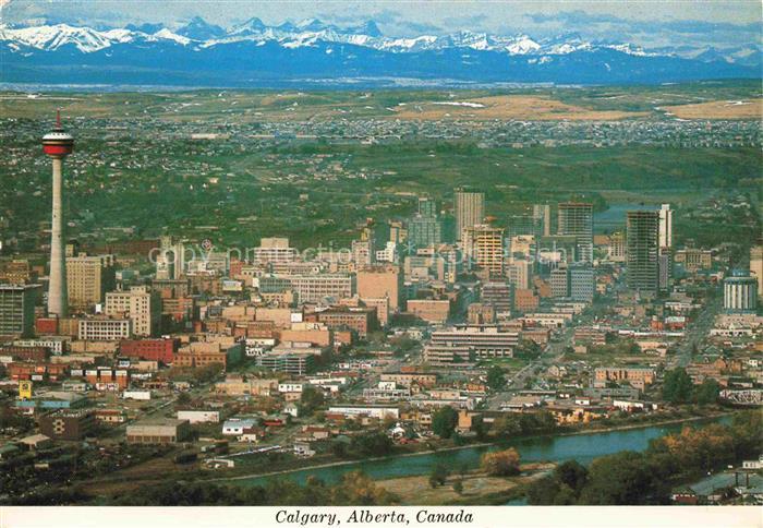 Calgary Alberta Canada Fliegeraufnahme