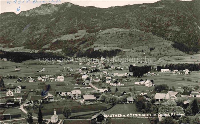 Mauthen Koetschach-Mauthen Hermagor Kaernten AT Fliegeraufnahme