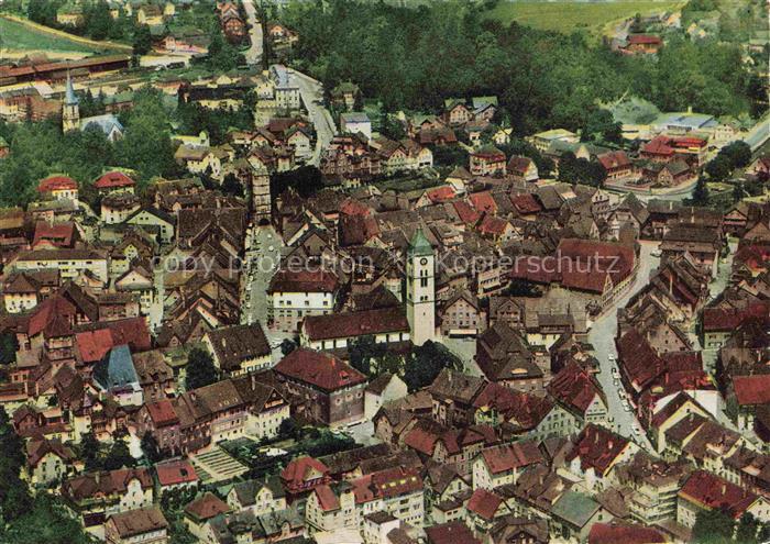 Wangen Allgaeu Bayern Fliegeraufnahme Marktplatz