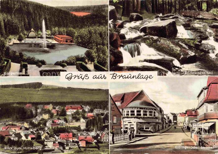 Braunlage Harz Niedersachsen Kurgarten Bodewasserfall Huetteberg Elbingeroder St