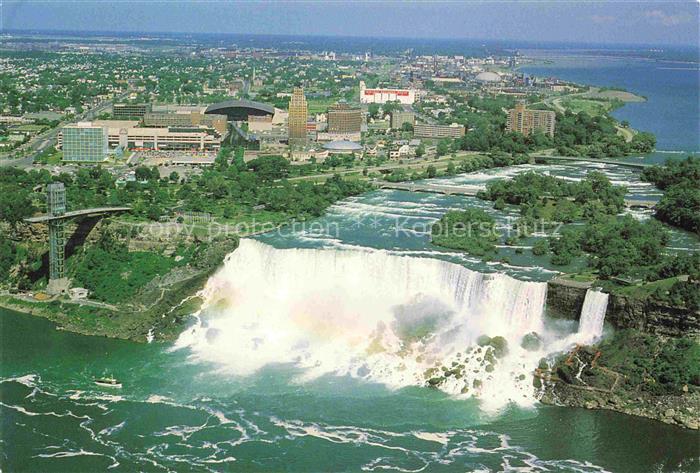 NIAGARA FALLS Ontario Canada Aerial view from the Canadian side