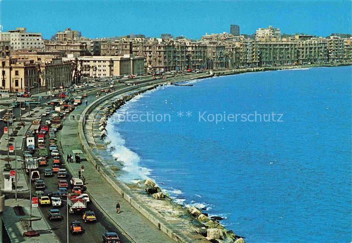 Alexandrien Alexandrie Alexandria Egypt Ansicht der Corniche