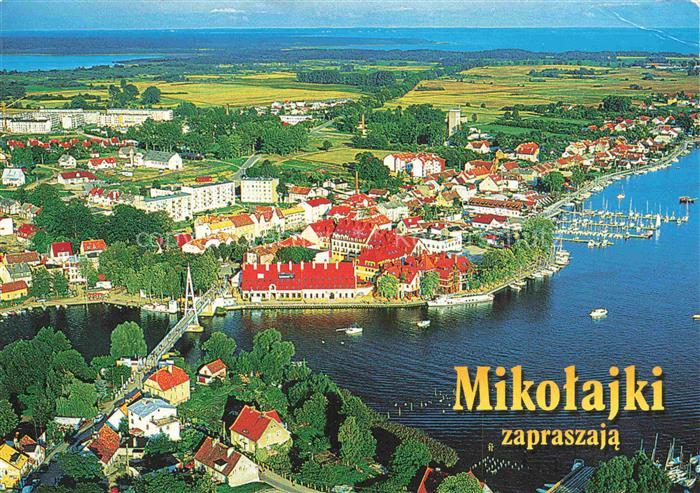 Mikolajki Mragowo Ermland Masuren PL Fliegeraufnahme