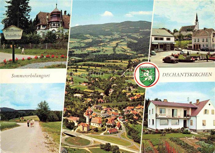 Dechantskirchen Steiermark AT Luftaufnahme Erholungsort mit Hochkogel Pension Or