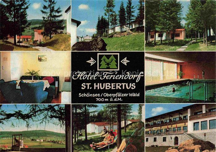 Schoensee Oberpfalz Schwandorf Bayern Hotel Feriendorf St. Hubertus Bungalows Ha
