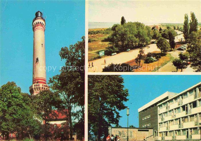 SWINOUJSCIE Swinemuende PL Latarnia morska Promenada nadmorska Dom wypoczynkowy