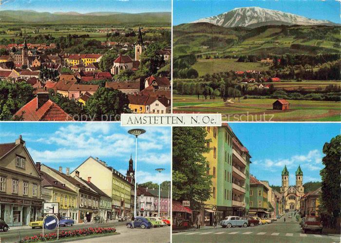 Amstetten Mostviertel-Eisenwurzen Niederoesterreich AT Ortsansicht mit Kirche Pa