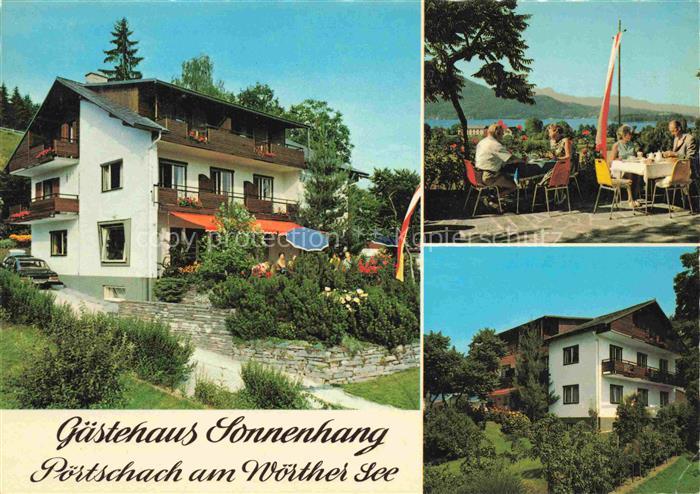 Poertschach Woerthersee Kaernten AT Gaestehaus Sonnenhang Terrasse