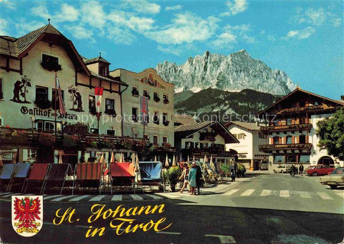 St Johann Tirol AT Motiv Ortszentrum Gasthof Baeren