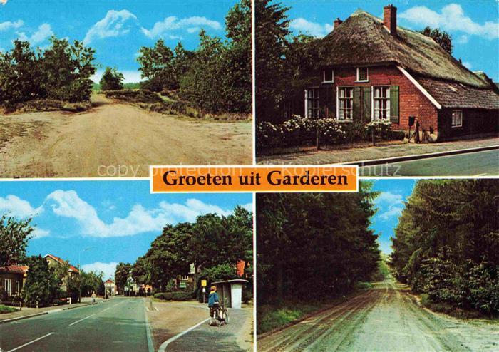 Garderen Gelderland NL Teilansichten Hauptstrasse Waldpartie
