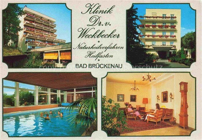 Bad Brueckenau Bayern Klinik Dr. von Weckbecker Hallenbad Aufenthaltsraum