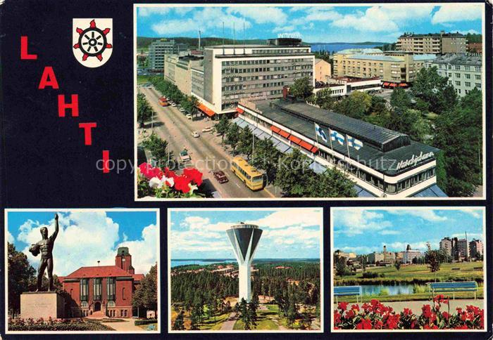 Lahti Suomi Teilansichten Denkmal Parkanlagen