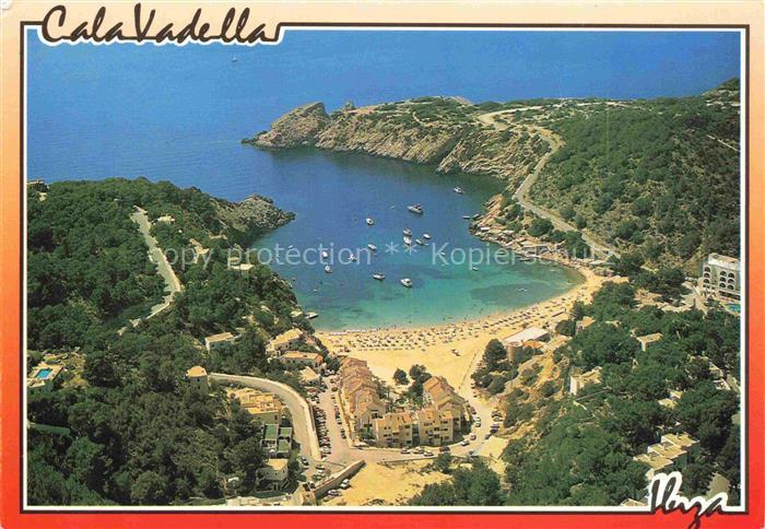 Cala Vadella Cala Vedella San Jose Ibiza ES Panorama Bucht Ferienresorts Strand
