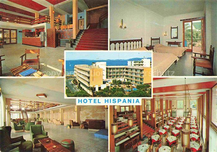 El Arenal Mallorca ES Hotel Hispania Foyer Restaurant Fremdenzimmer