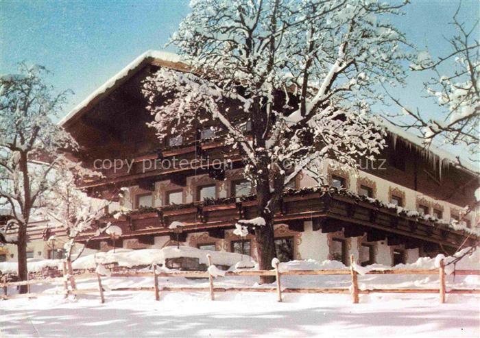 Koessen Tirol AT Alpengasthof Pension Peternhof im Winter