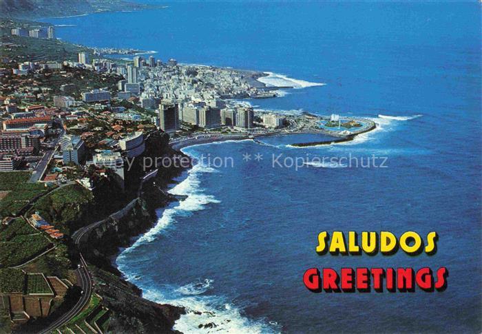 Puerto-de-la-Cruz Tenerife ES Kuestenpanorama