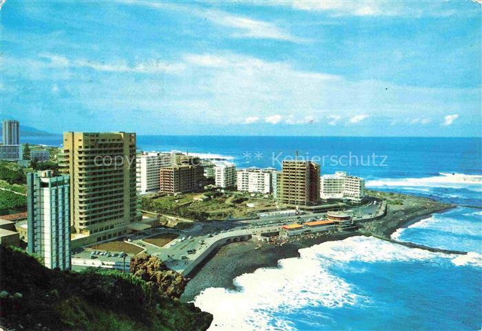 Puerto-de-la-Cruz Tenerife ES Vista panorámica y hoteles