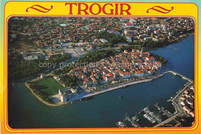 Trogir Trau Croatia Fliegeraufnahme