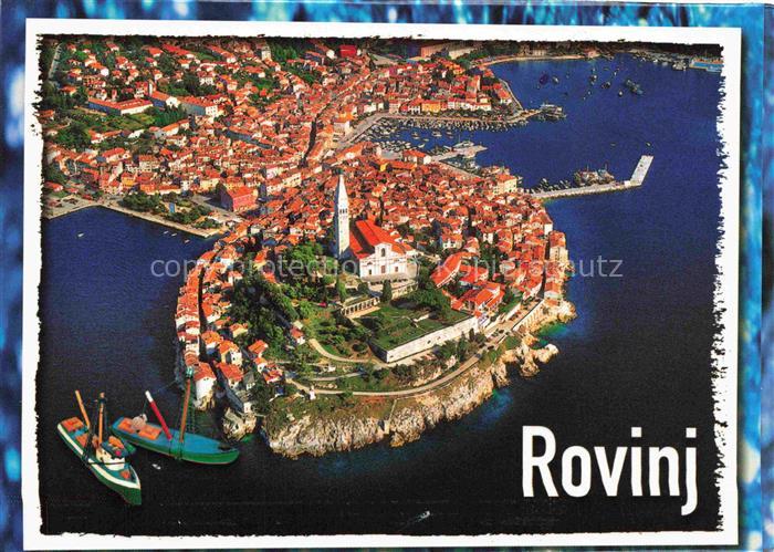 Rovinj Rovigno Istrien Croatia Fliegeraufnahme