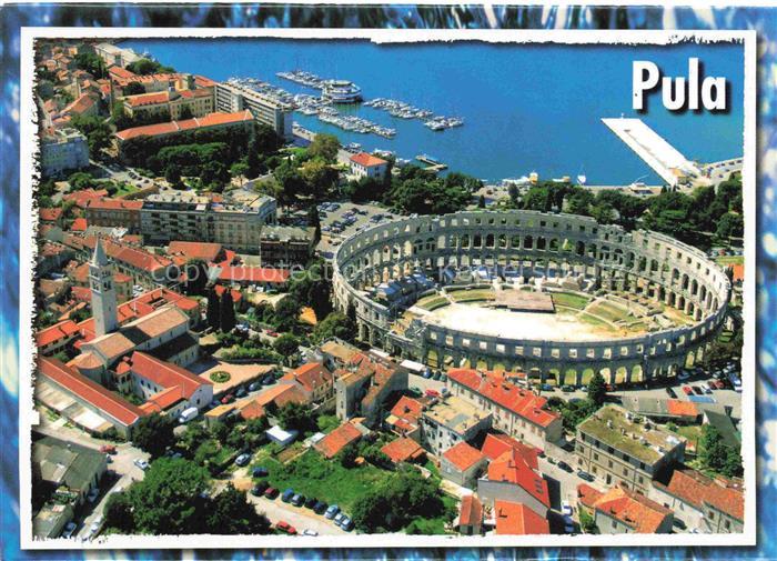 Pula Pola Croatia Teilansicht Arena Luftaufnahme