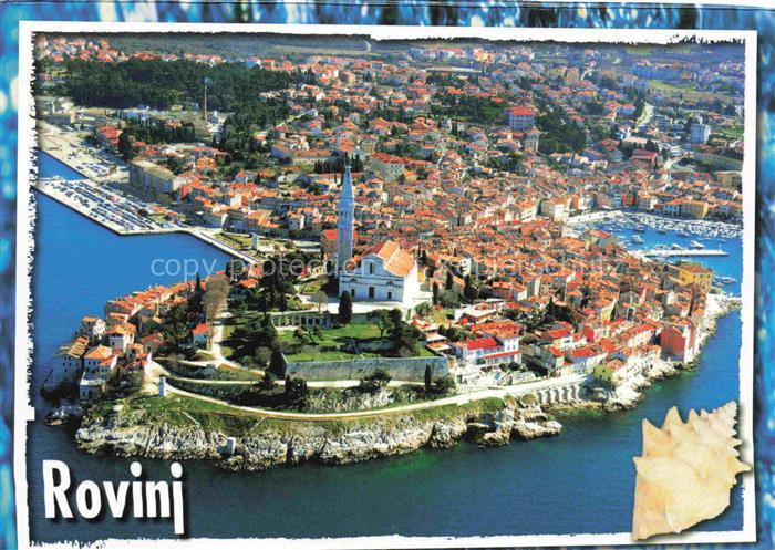 Rovinj Rovigno Istrien Croatia Fliegeraufnahme