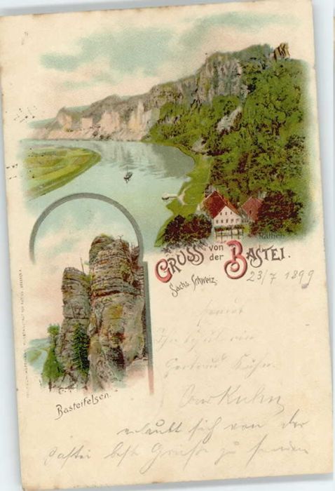 Rathen Saechsische Schweiz Bastei Basteifelsen