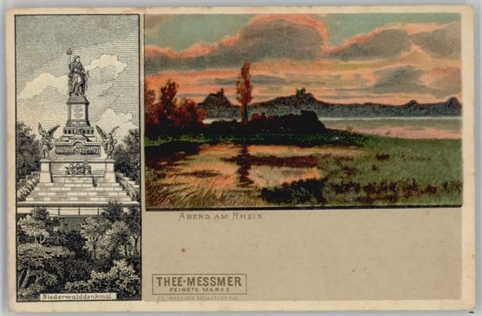 Niederwalddenkmal Kuenstlerkarte