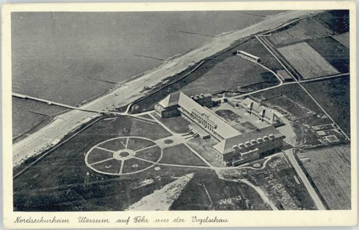 Utersum Fliegeraufnahme Kurheim