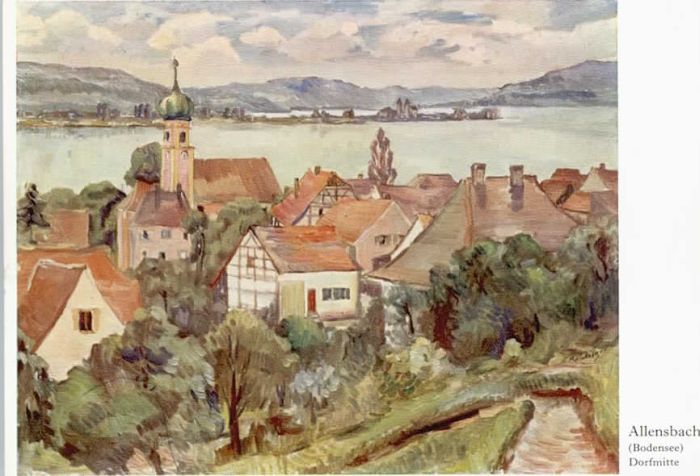 DILGER R. Kuenstlerkarte Allensbach Bodensee