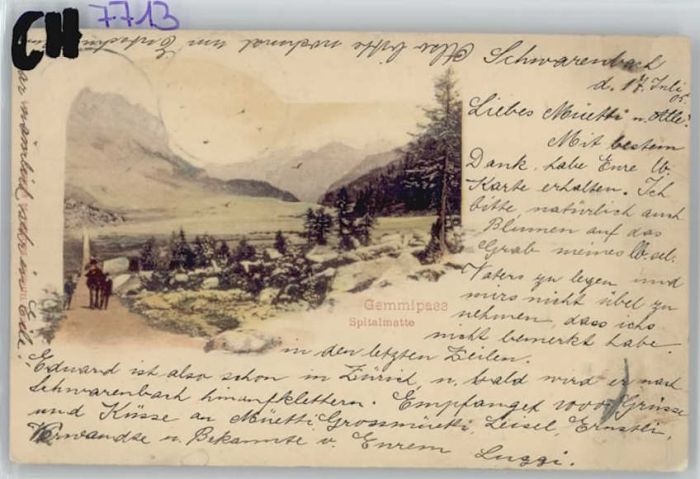 Schwarzenbach [Stempelabschalg] Gemmispass