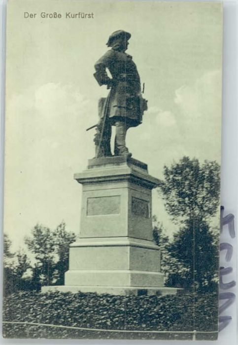 Fehrbellin Gorsse Kurfuerst *