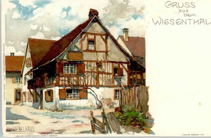 Hausen Wiesental Hebelhaus Kuenstler K. Mutter