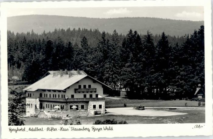Frauenberg Hluboka nad Vltavou CZ Berg Hotel Adalbert Stifter Haus