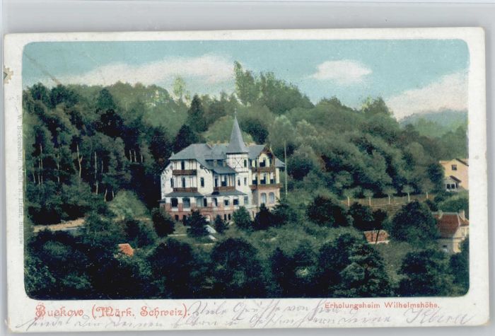 Buckow Maerkische Schweiz rholungsheim Wilhelmshoehe x