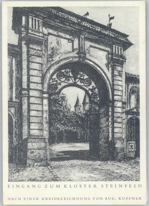 Steinfeld Kloster Künstler Aug. Kuffner