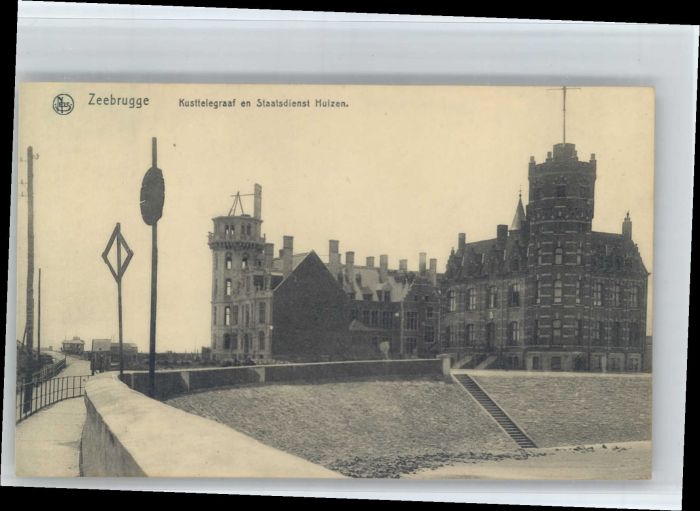 Zeebrugge Kusttelegraaf Staatsdienst Huizen