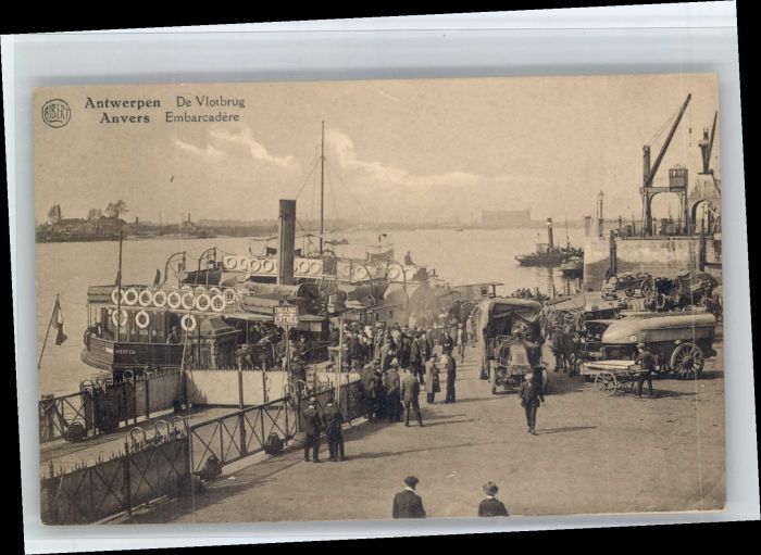 Antwerpen Anvers Vlotbrug Embarcadere