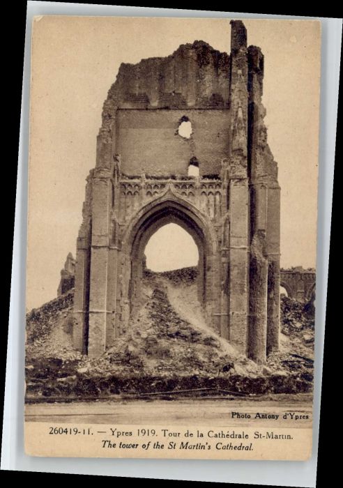 Ypern Ypres Ypres Tour Cathedrale St. Martin